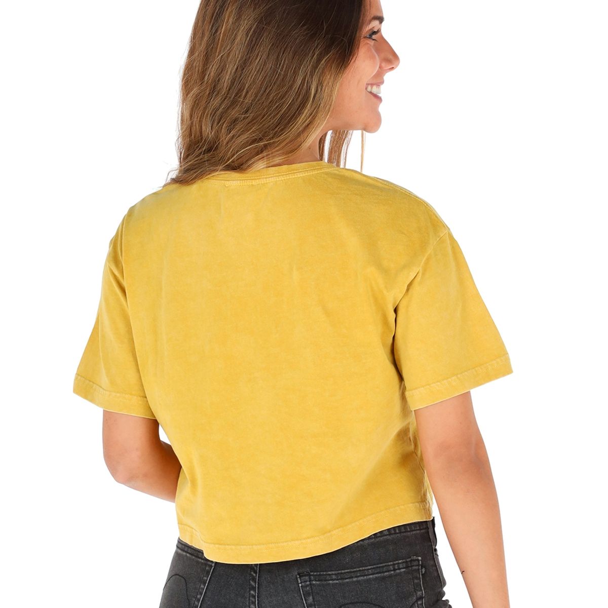 BUFFALO CHILE - Polera Manga Corta Mostaza Mujer