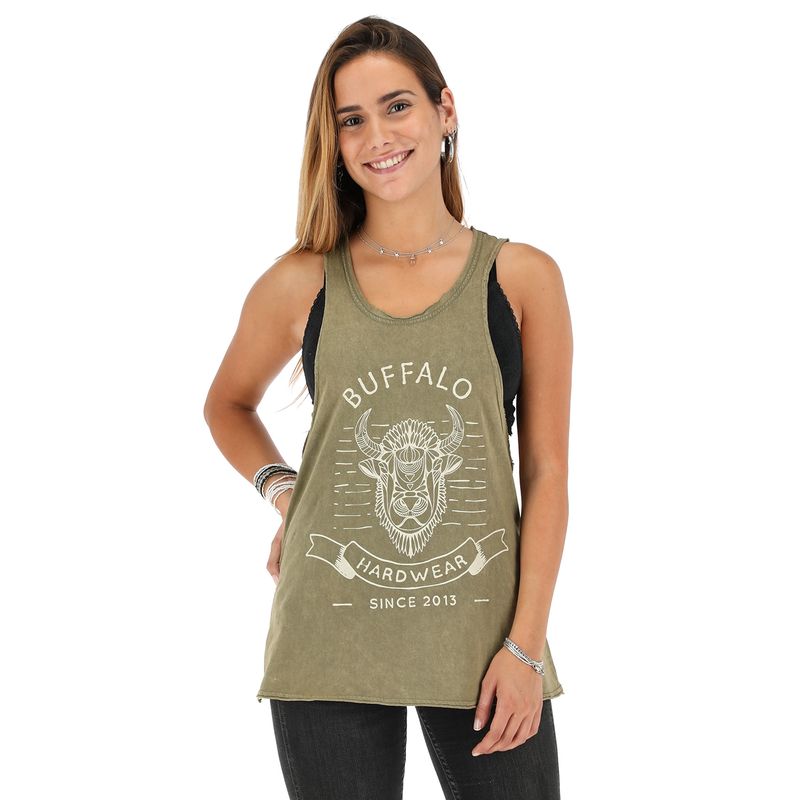 BUFFALO CHILE - Polera Sin Manga Militar Mujer