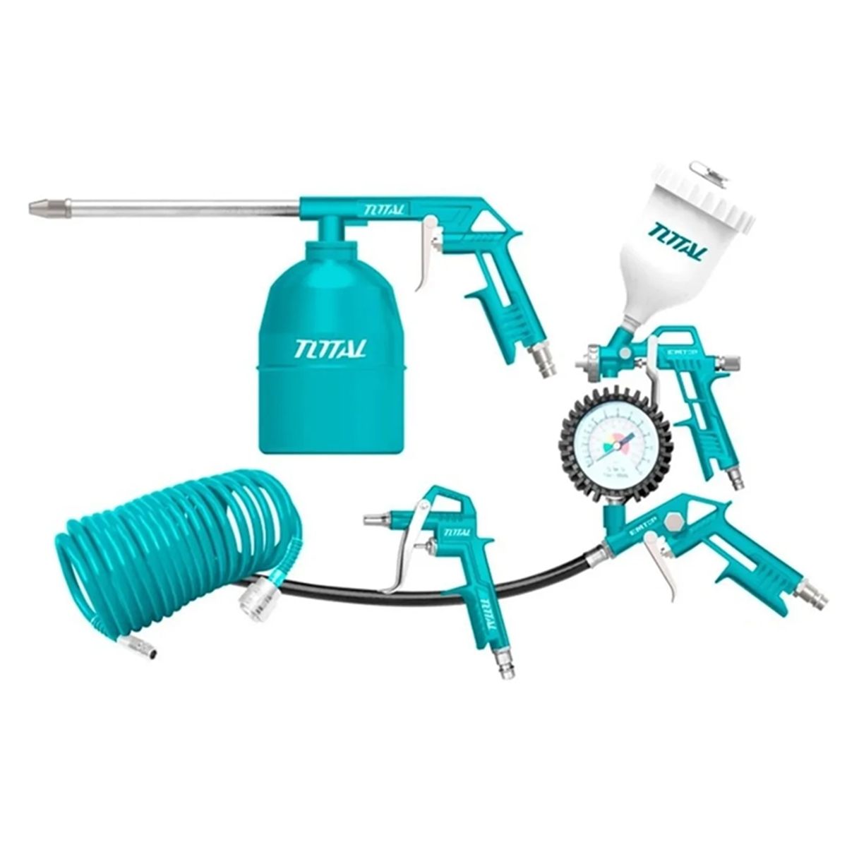 TOTAL TOOLS - Kit Juego Herramientas Neumaticas 5 Piezas