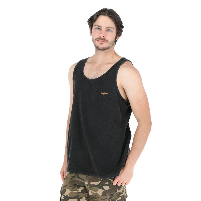 BUFFALO CHILE - Polera Sin Manga Abejorro Negro Hombre