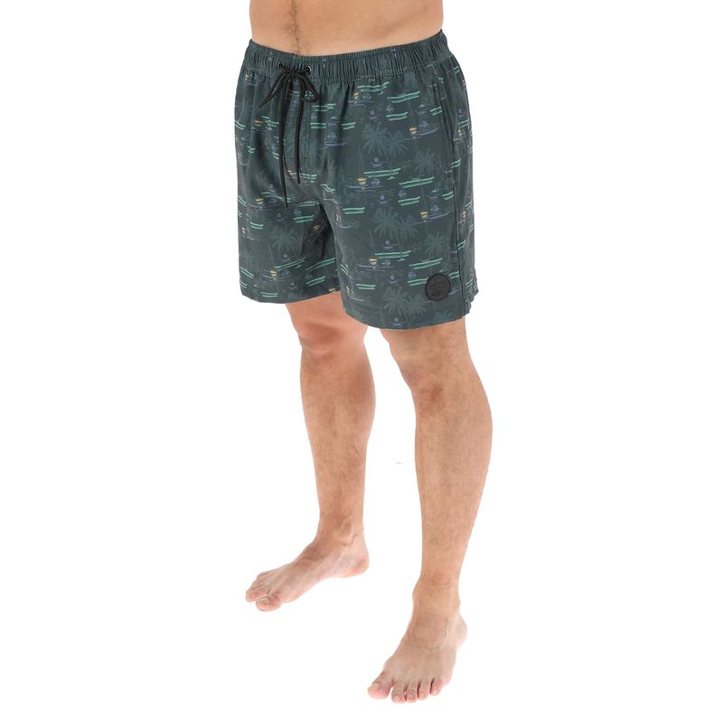 BUFFALO CHILE - Short Traje De Baño Verde Hombre