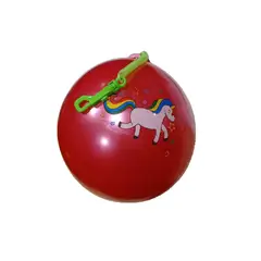 HAMELIN - Pelota De Goma ROJA Con Asa Y Resorte Directo Market