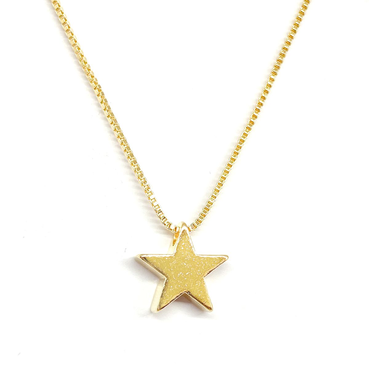 COGGIOLA - Collar Estrella Enchapado Oro 18K