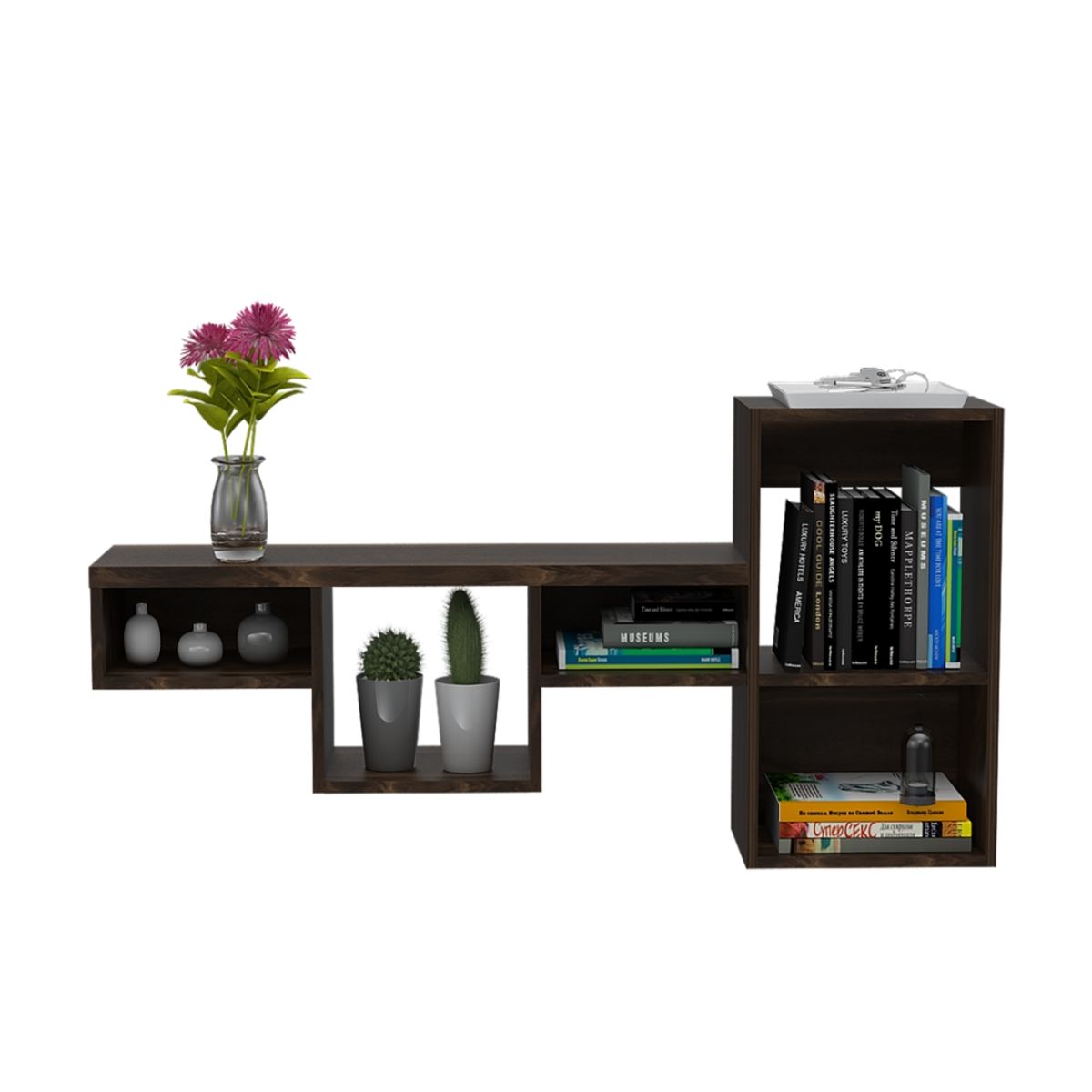 FMFURNITURE - Repisa Fm-006C - Café Oscuro