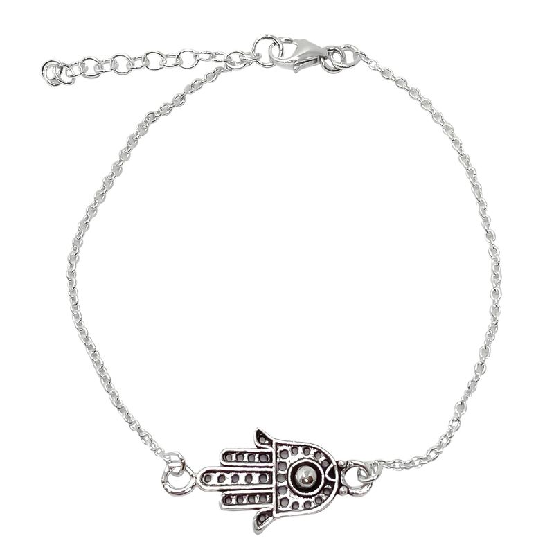 ANDREA COGGIOLA JOYAS - Pulsera Mano Fátima Plata Fina 925