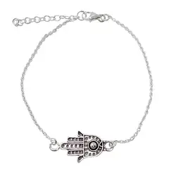 ANDREA COGGIOLA JOYAS - Pulsera Mano Fátima Plata Fina 925