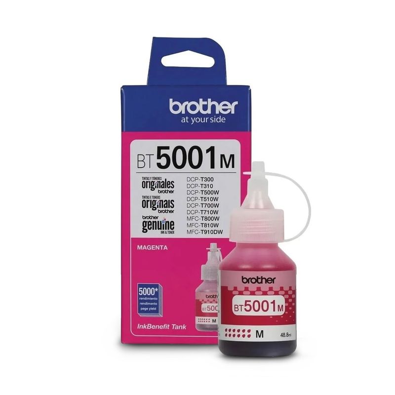 BROTHER - TINTA BROTHER BT5001 MAGENTA GENUINA T300 T310 T500 T510 T700