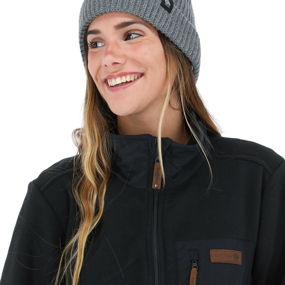 BUFFALO CHILE - Gorro Calafate Gris Jaspeado Unisex_.