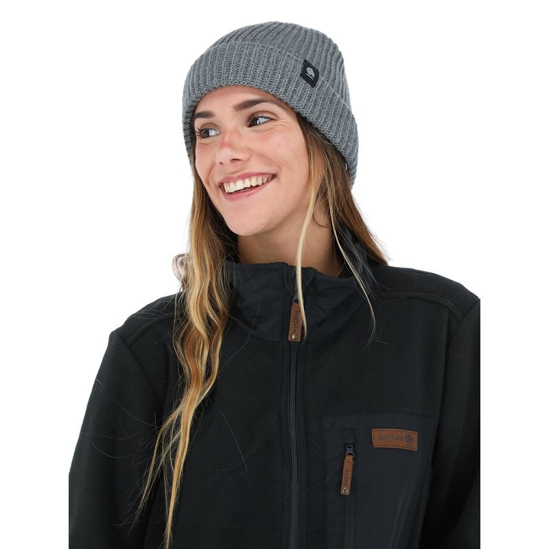 BUFFALO CHILE - Gorro Calafate Gris Jaspeado Unisex_.