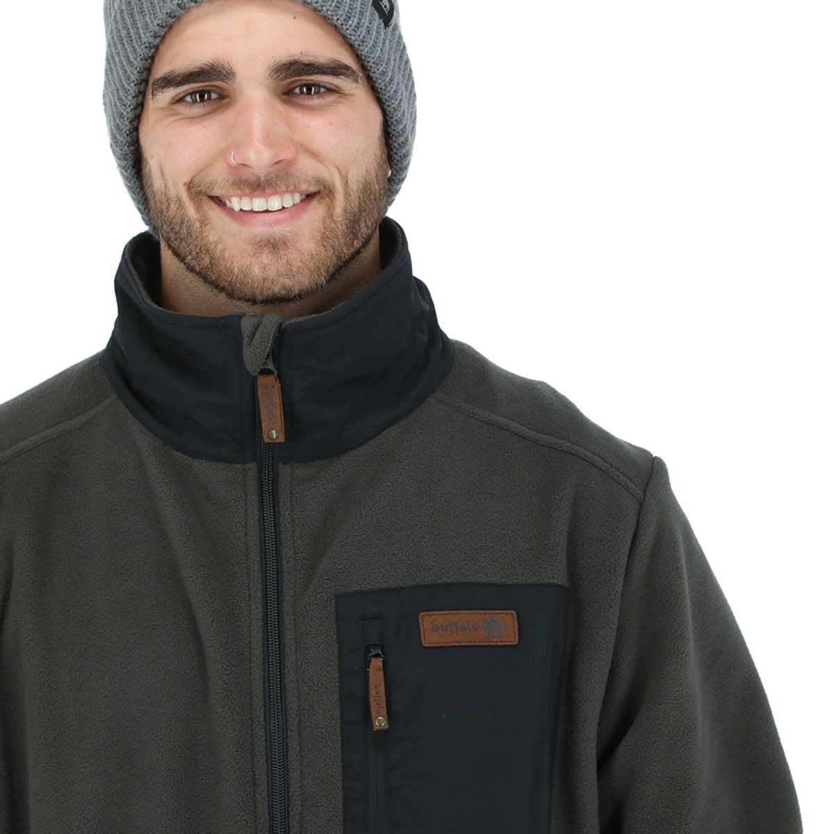 BUFFALO CHILE - Gorro Calafate Gris Jaspeado Unisex_.