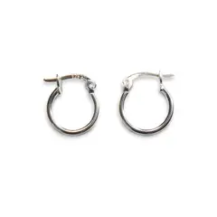 COGGIOLA - Aros Argollas Pequeñas 14mm Plata Fina 925