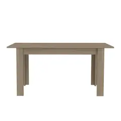 FMFURNITURE - Mesa De Comedor - Café Claro y Café Claro 75.6x120x88 cm