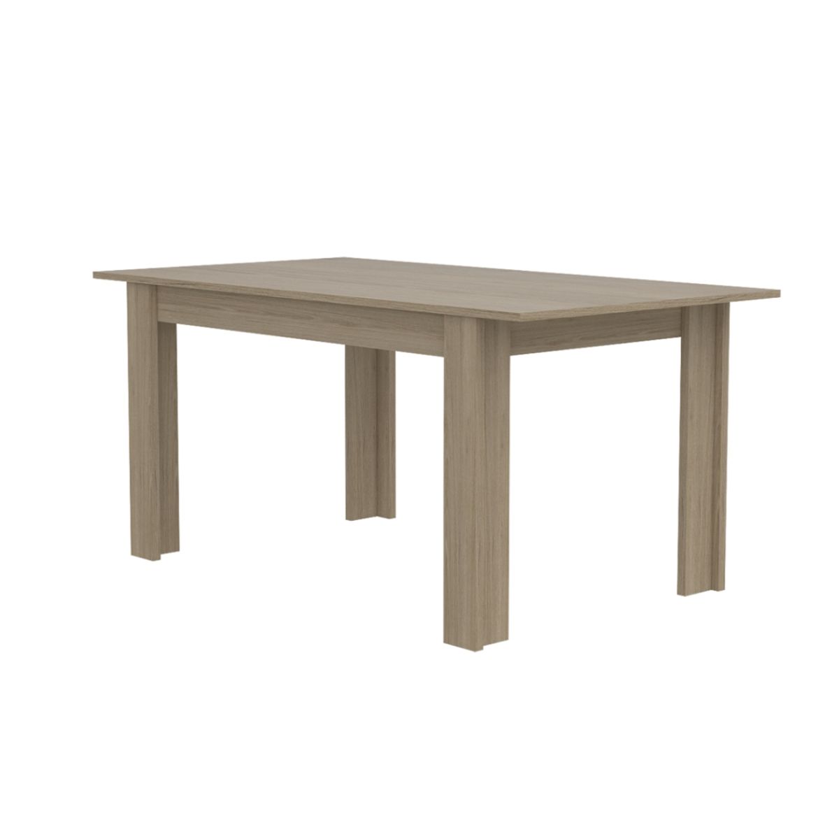 FMFURNITURE - Mesa De Comedor - Café Claro y Café Claro 75.6x120x88 cm