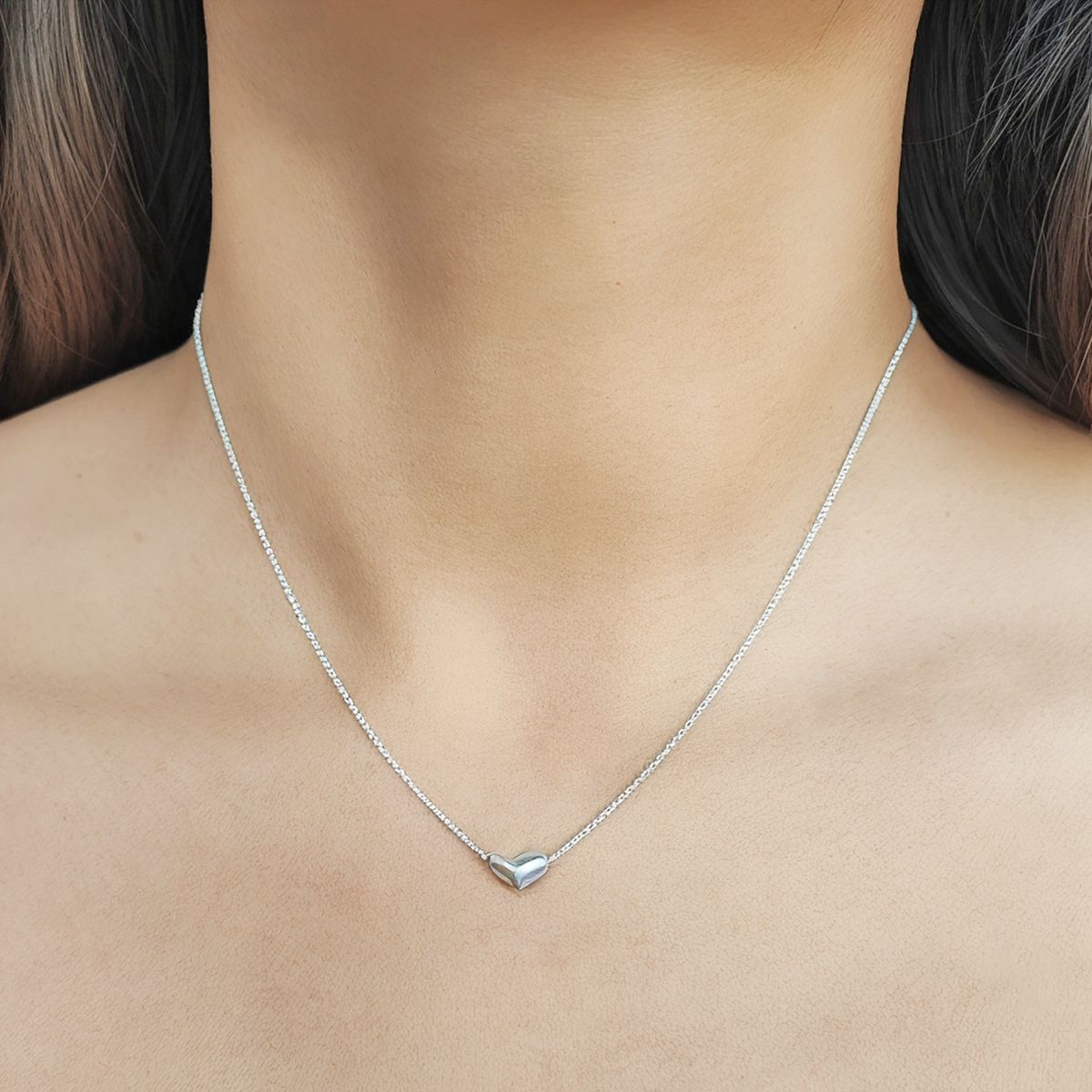 COGGIOLA - Collar Corazón Pequeño Plata Fina 925