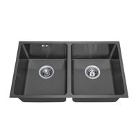 Lavaplatos Doble Gröner Black 750DHB