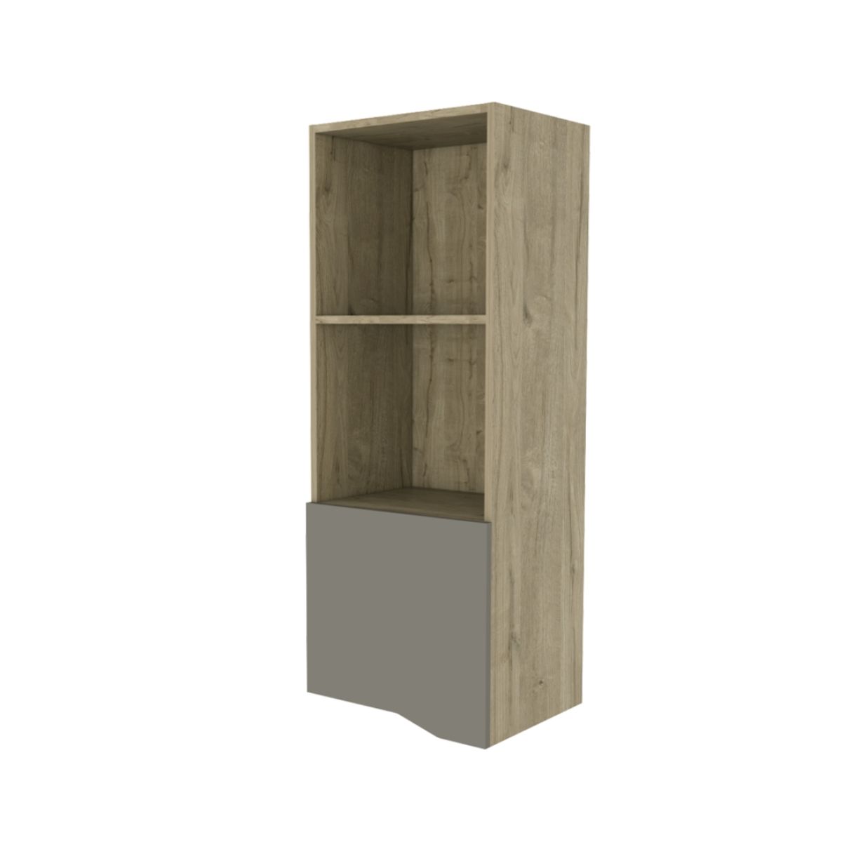 FMFURNITURE - Repisa 1 Puerta- Cafe Claro 110x41x34 cm