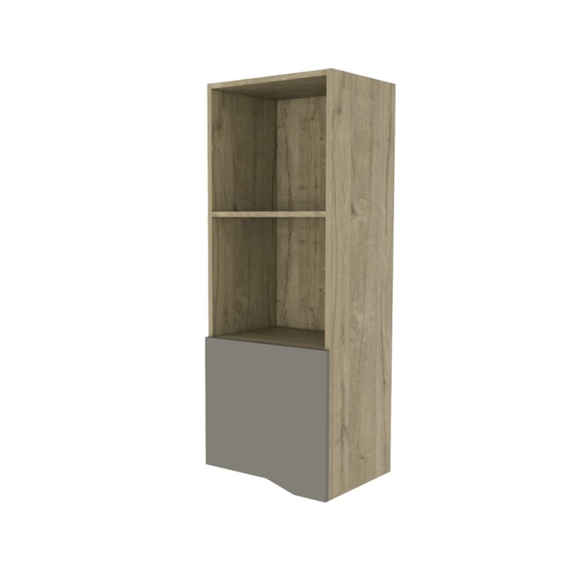 FMFURNITURE - Repisa 1 Puerta Fm-004C - Cafe Claro
