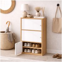 Zapatero Gabinete Comoda Organiador De Zapato Con 3 Puertas