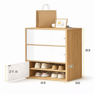 Imagen 2 del producto Zapatero Gabinete Comoda Organiador De Zapato Con 3 Puertas