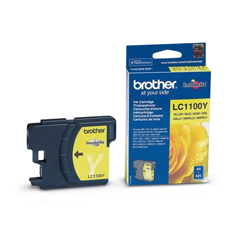 BROTHER - TINTA BROTHER LC1100 YELLOW GENUINA Dcp-185c J715w Mfc-490