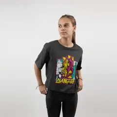 MARVEL - Polera Mujer Avengers Colours Gris
