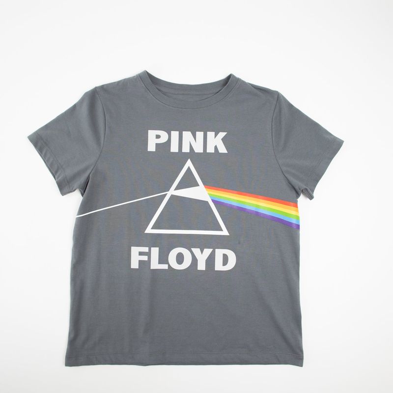 PINK FLOYD - Polera Mujer YOU Pink Floyd Prima Gris