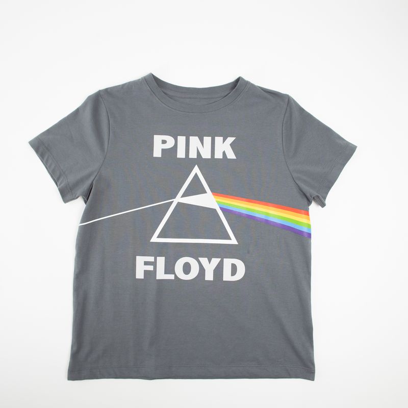 PINK FLOYD - Polera Mujer YOU Pink Floyd Prima Gris