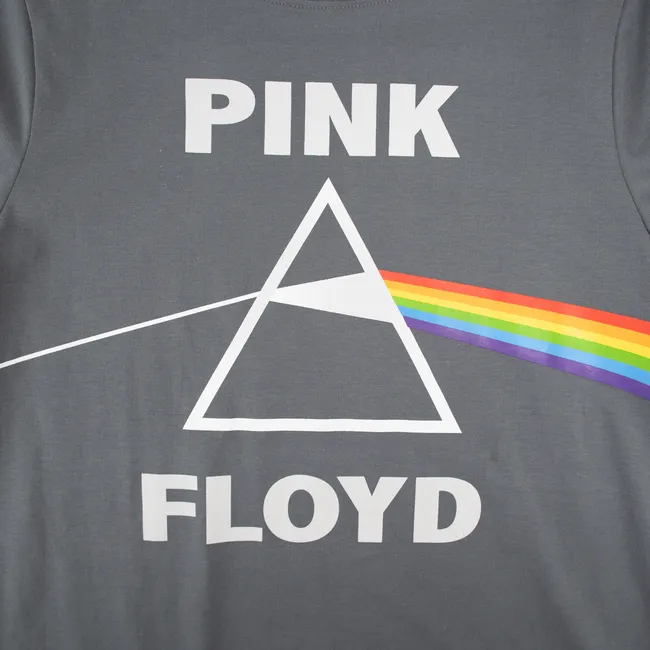 PINK FLOYD - Polera Mujer YOU Pink Floyd Prima Gris