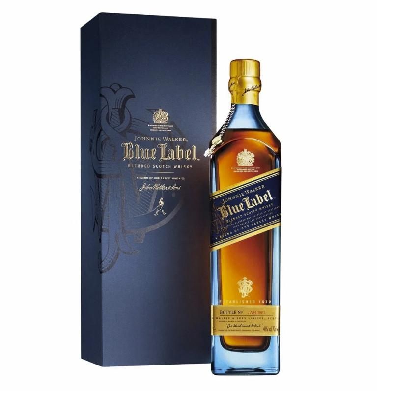 JOHNNIE WALKER - Whisky Johnnie Walker Blue Label (750ml) Scotch Whisky - Dorado