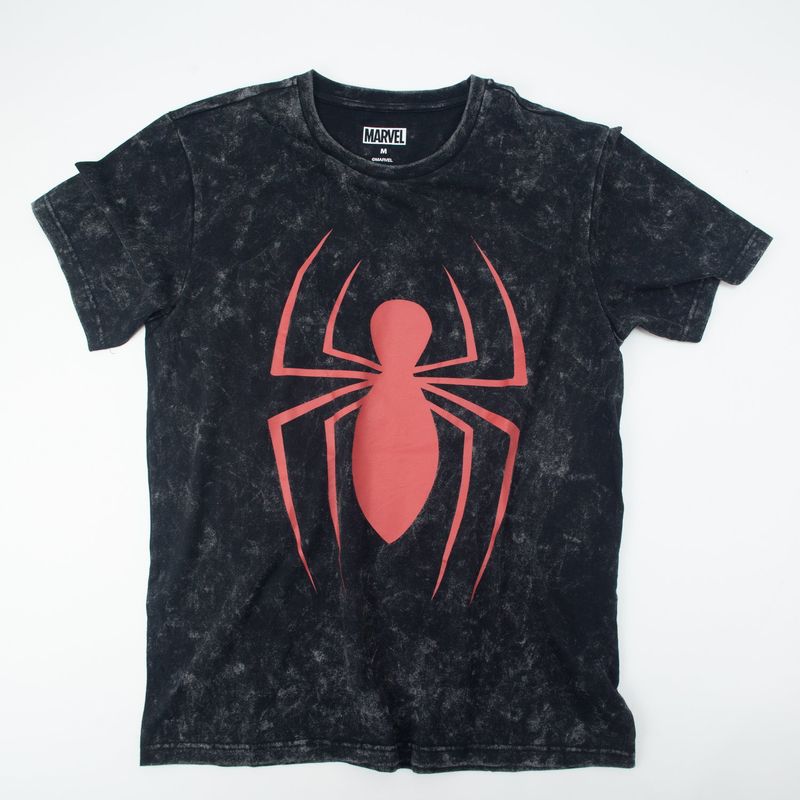 MARVEL - Polera Hombre Spiderman New Style Gris Oscuro Marvel