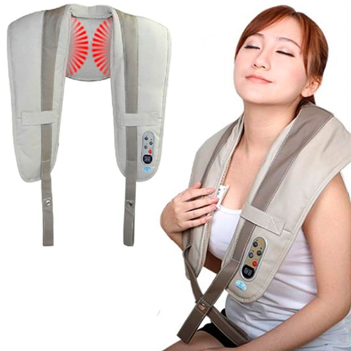 MOVI - MASAJEADOR CERVICAL CUELLO HOMBROS Y ESPALDA