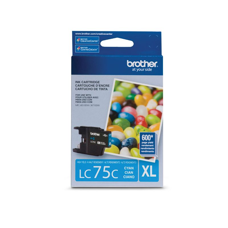 BROTHER - TINTA BROTHER LC75 CYAN GENUINA  J280/j425/j625/j591/j6710 Civ