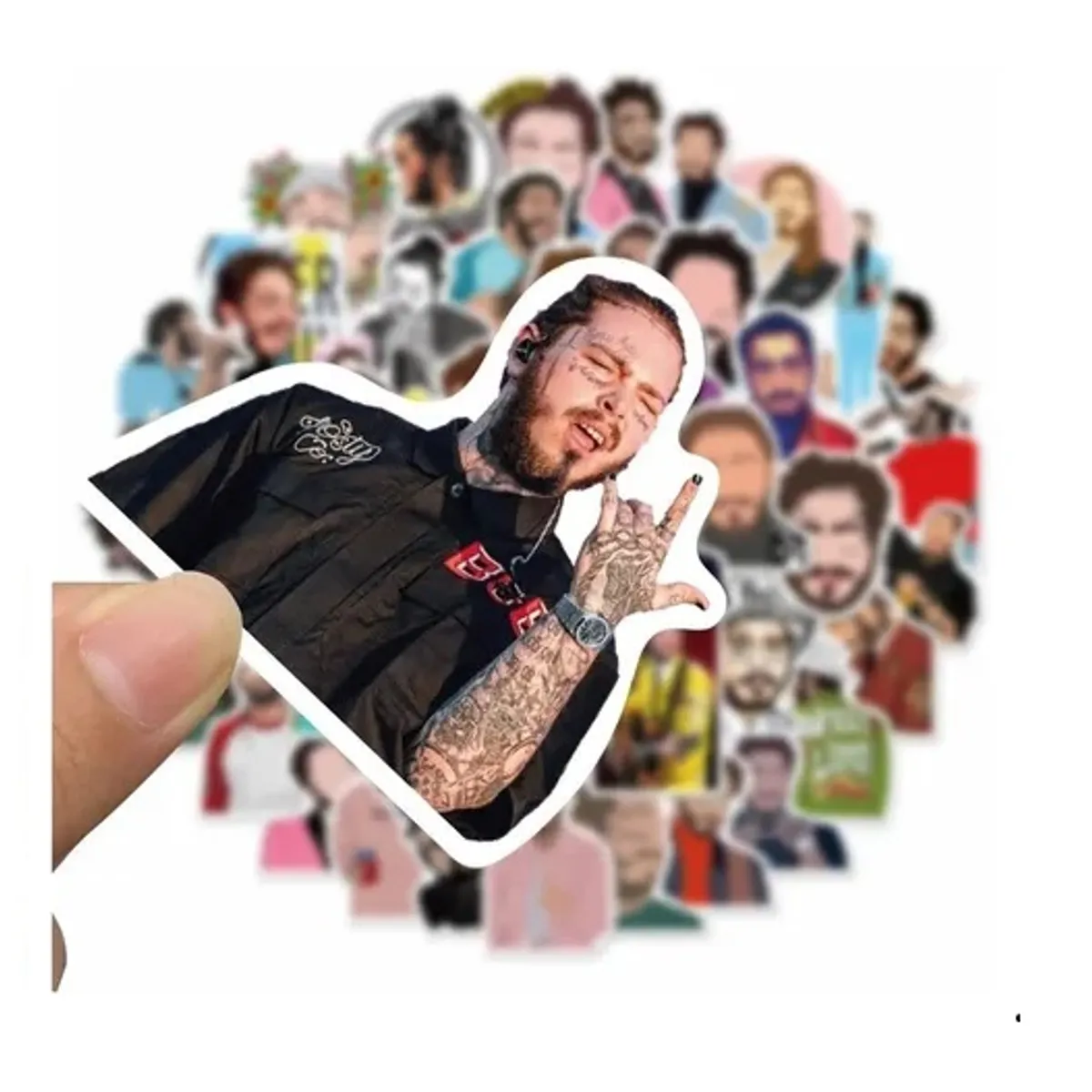 GARSIL - 50 Stickers Post Malone - Etiquetas Autoadhesivas