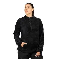 BLUE MOUNTAIN - Polar Chiporro Outdoor Cervino Mujer Negro