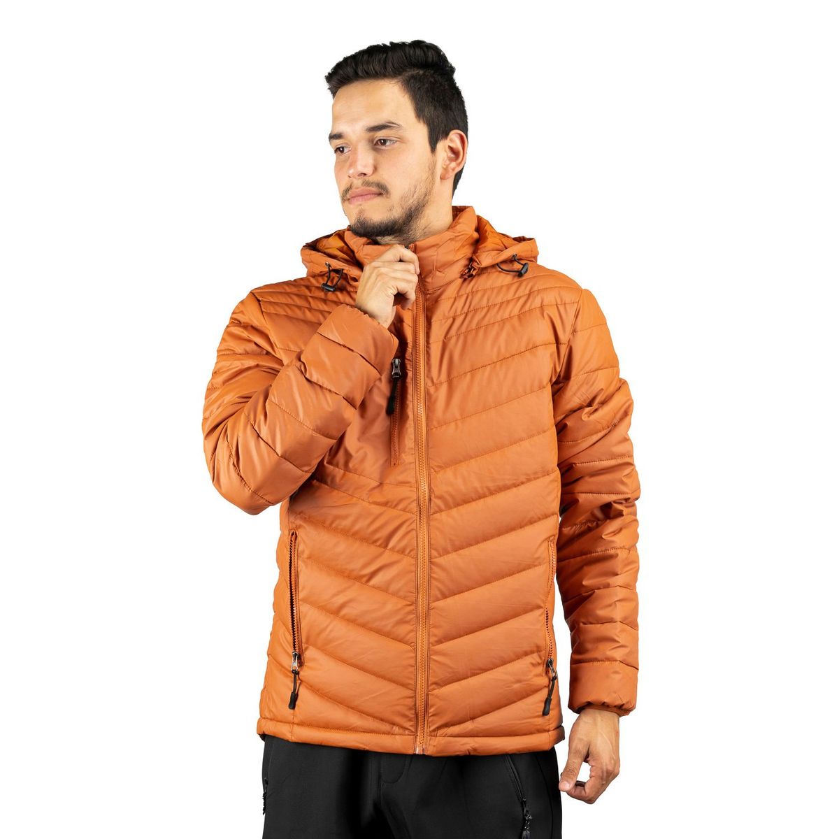 BLUE MOUNTAIN - Parka Termica Outdoor Elbrus Hombre Naranjo Blue Mountain