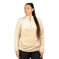BLUE MOUNTAIN - Polar Chiporro Outdoor Cervino Mujer Beige