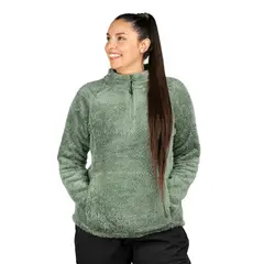 BLUE MOUNTAIN - Polar Chiporro Outdoor Cervino Mujer Verde