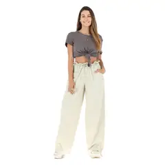 BUFFALO CHILE - Pantalon Ameba Beige Mujer