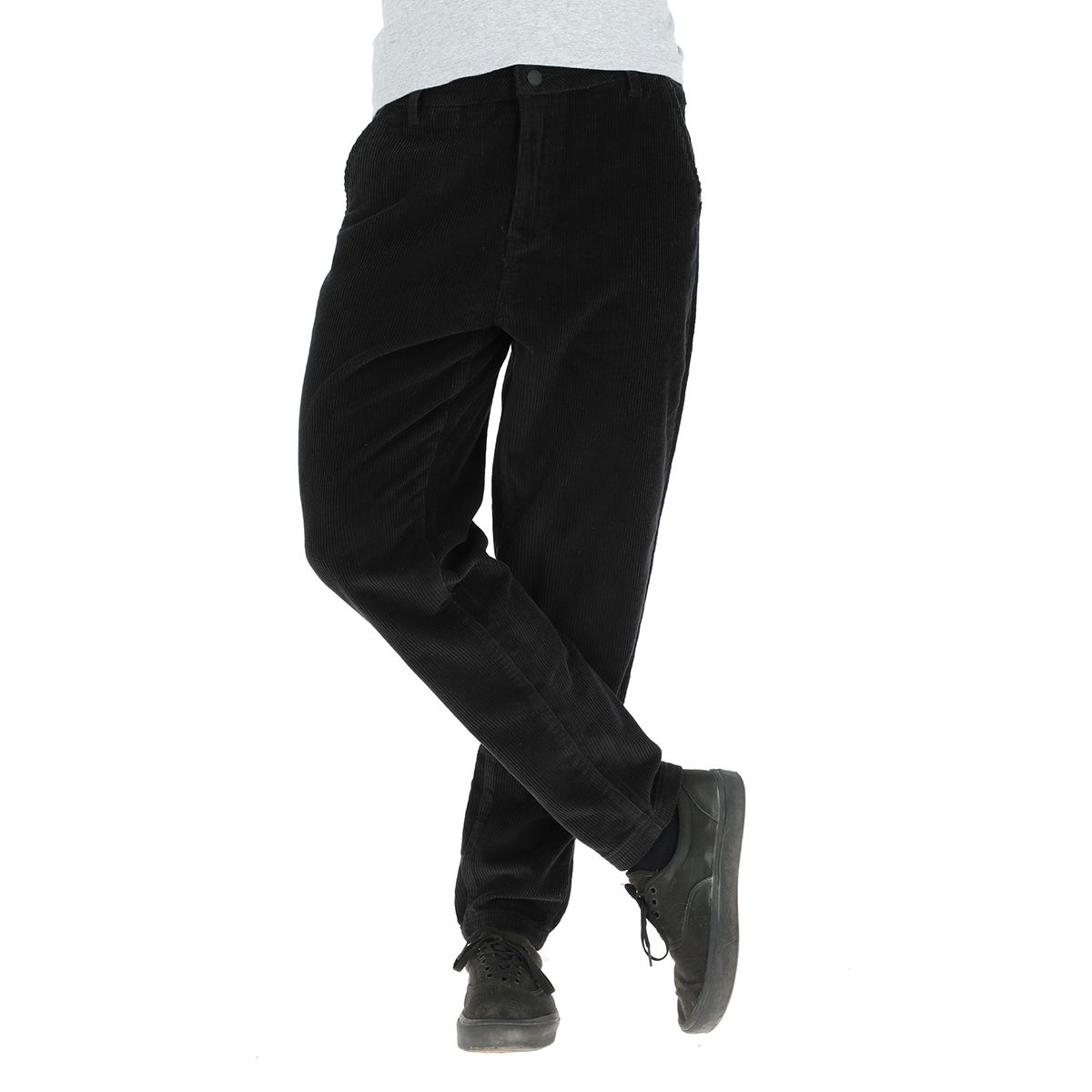 BUFFALO CHILE - Pantalon Cotele Huanqui Negro Hombre