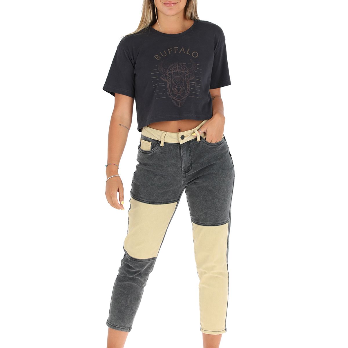 BUFFALO CHILE - Pantalon Jeans Molle Mujer Buffalo