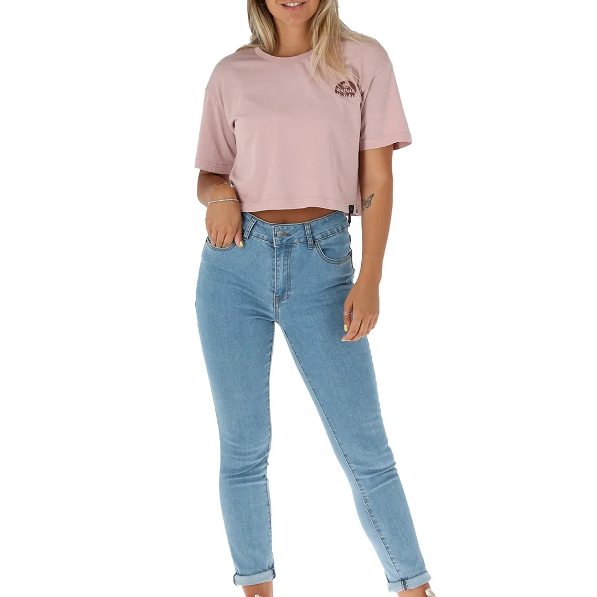 BUFFALO CHILE - Pantalon Jeans Palqui Celeste Mujer