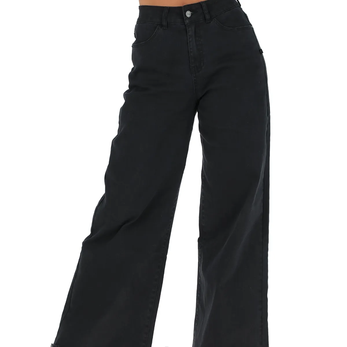 BUFFALO CHILE - Pantalon Jeans Tallu Negro Mujer