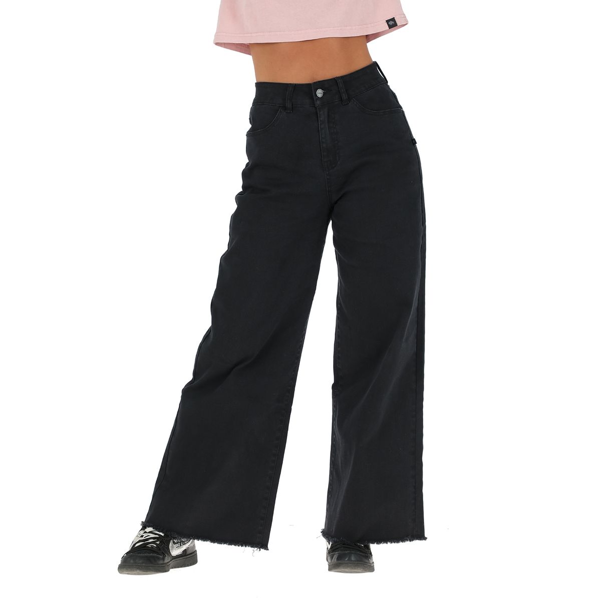 BUFFALO CHILE - Pantalon Jeans Tallu Negro Mujer