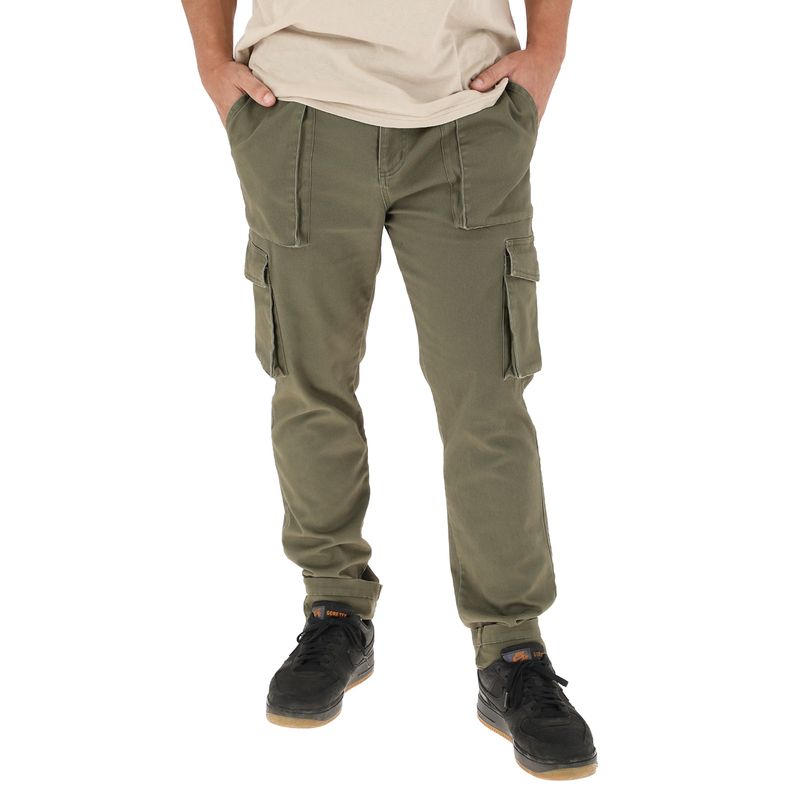 BUFFALO CHILE - Pantalon Jogger Mujo Verde Hombre