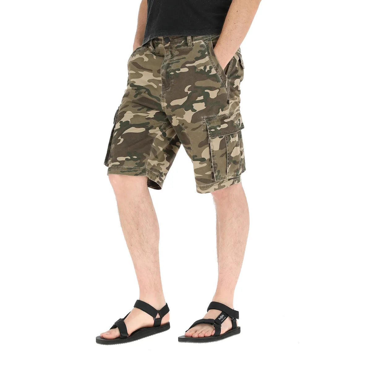 BUFFALO CHILE - Short Cargo Huilmo Militar Hombre