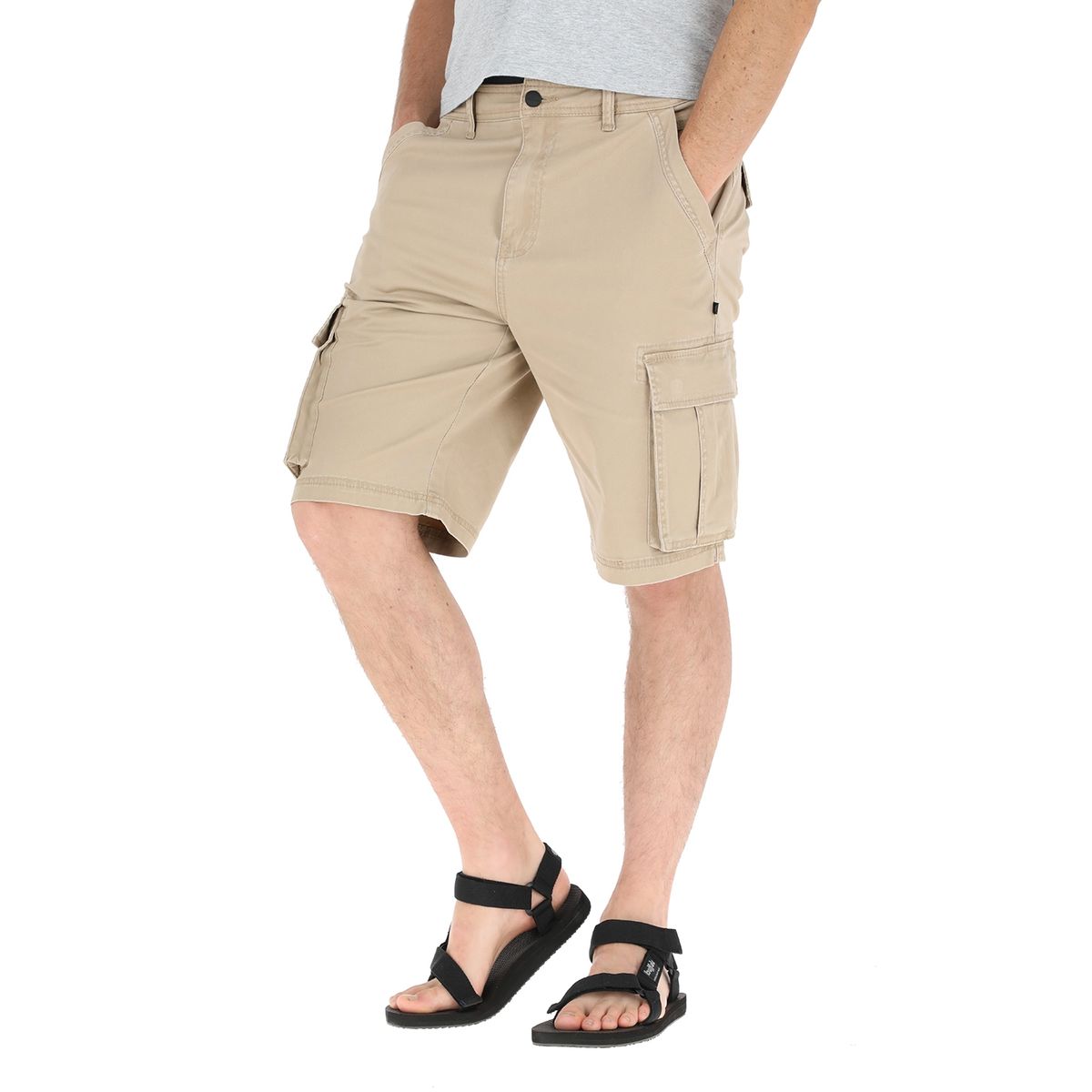 BUFFALO CHILE - Short Cargo Huilmo Mostaza Hombre