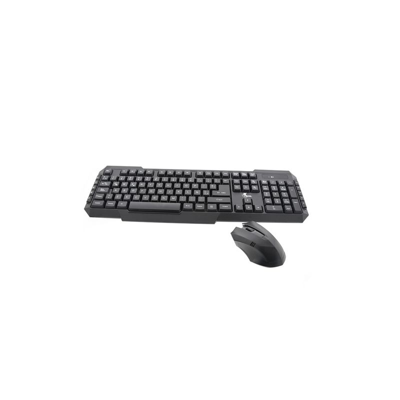 XTECH - Kit Mouse + Teclado XTech Wireless 1.200dpi Dongle USB Negro XTECH