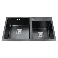 GRONER - Lavaplatos Doble Gröner Black 801DHB