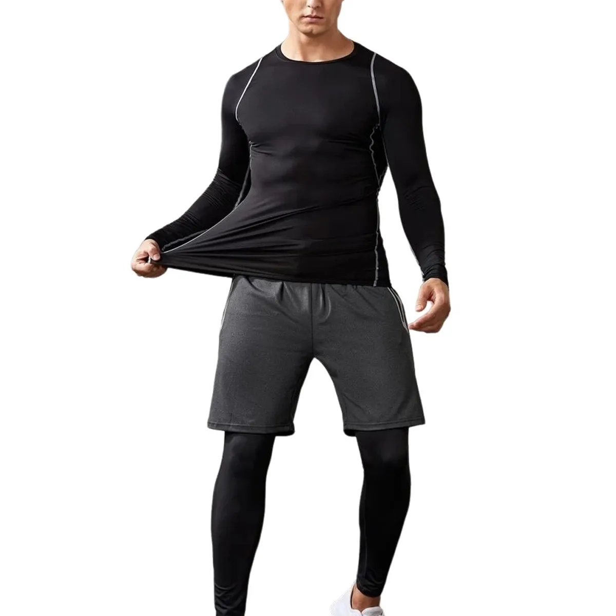 GARSIL - Polera Primera Capa Para Hombre - Camiseta De Algodon Fibra Natural