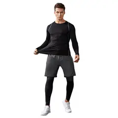 GARSIL - Polera Primera Capa Para Hombre - Camiseta De Algodon Fibra Natural